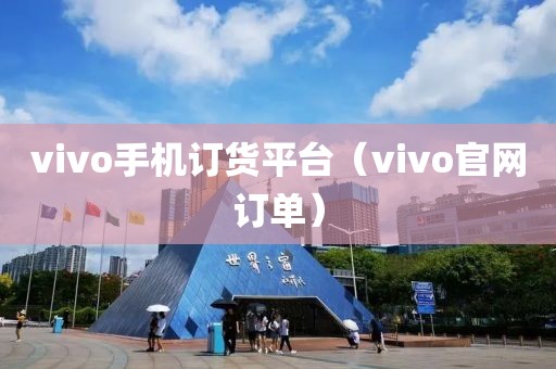 vivo手机订货平台（vivo官网订单）